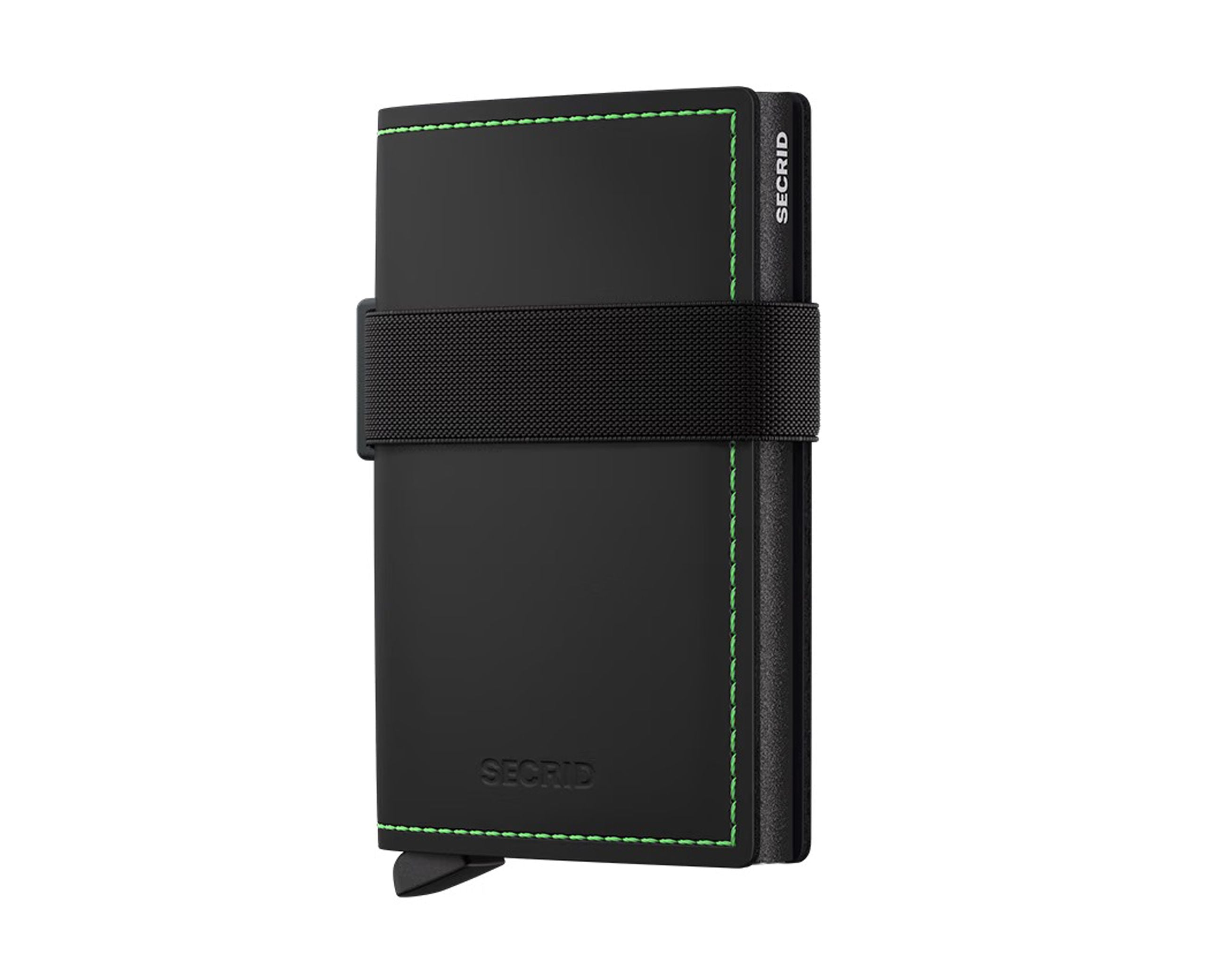 Portafoglio Secrid BMA-Black-Green colore Black/Green – bandwallet con fascia elastica e protezione RFID