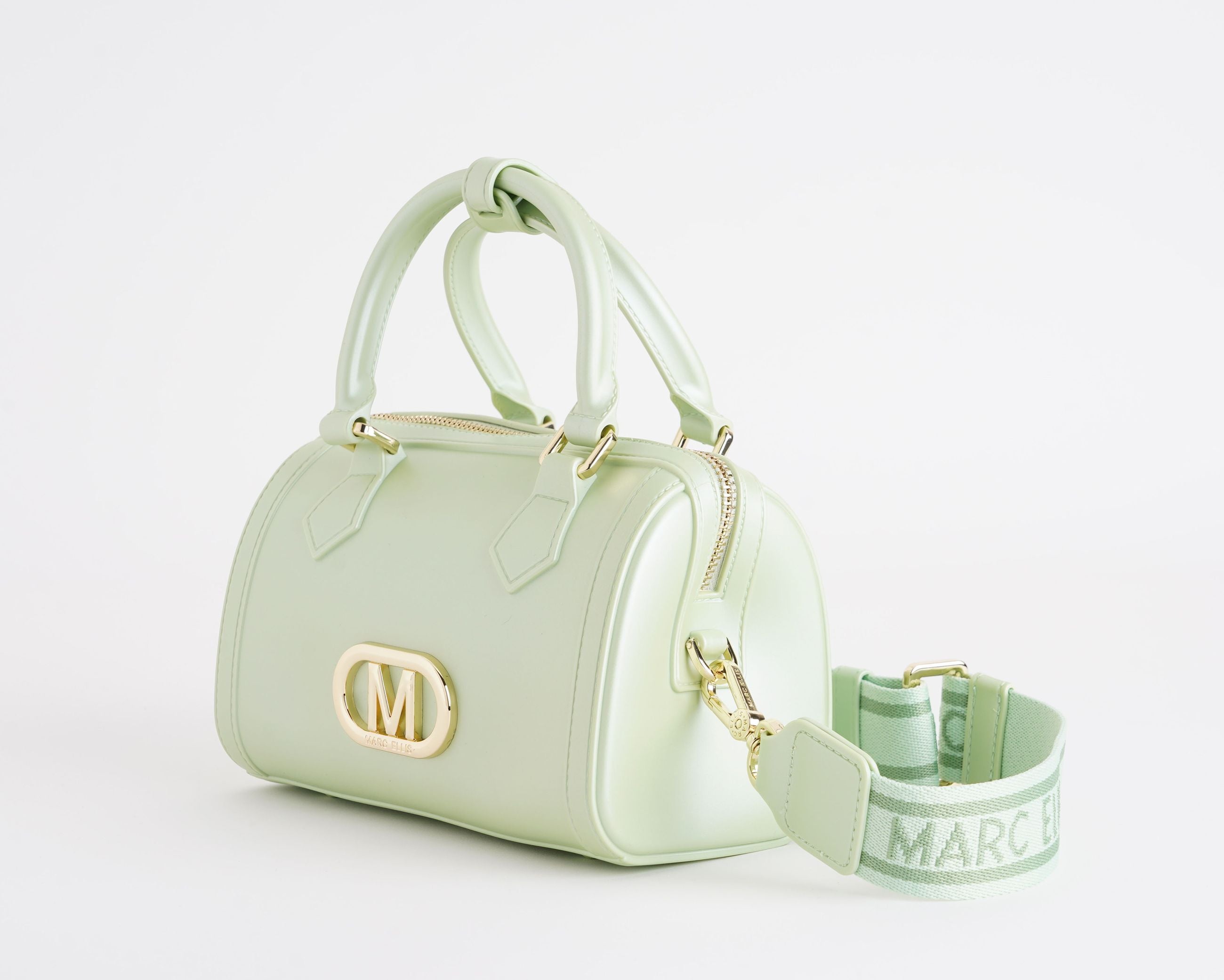 Borsa a bauletto Marc Ellis Flat Estrella M Donna Soft Green Light Gold - Vista laterale
