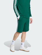 Adidas Shorts 3-Stripes KE3563 Collegiate Green – shorts uomo indossati, vista laterale