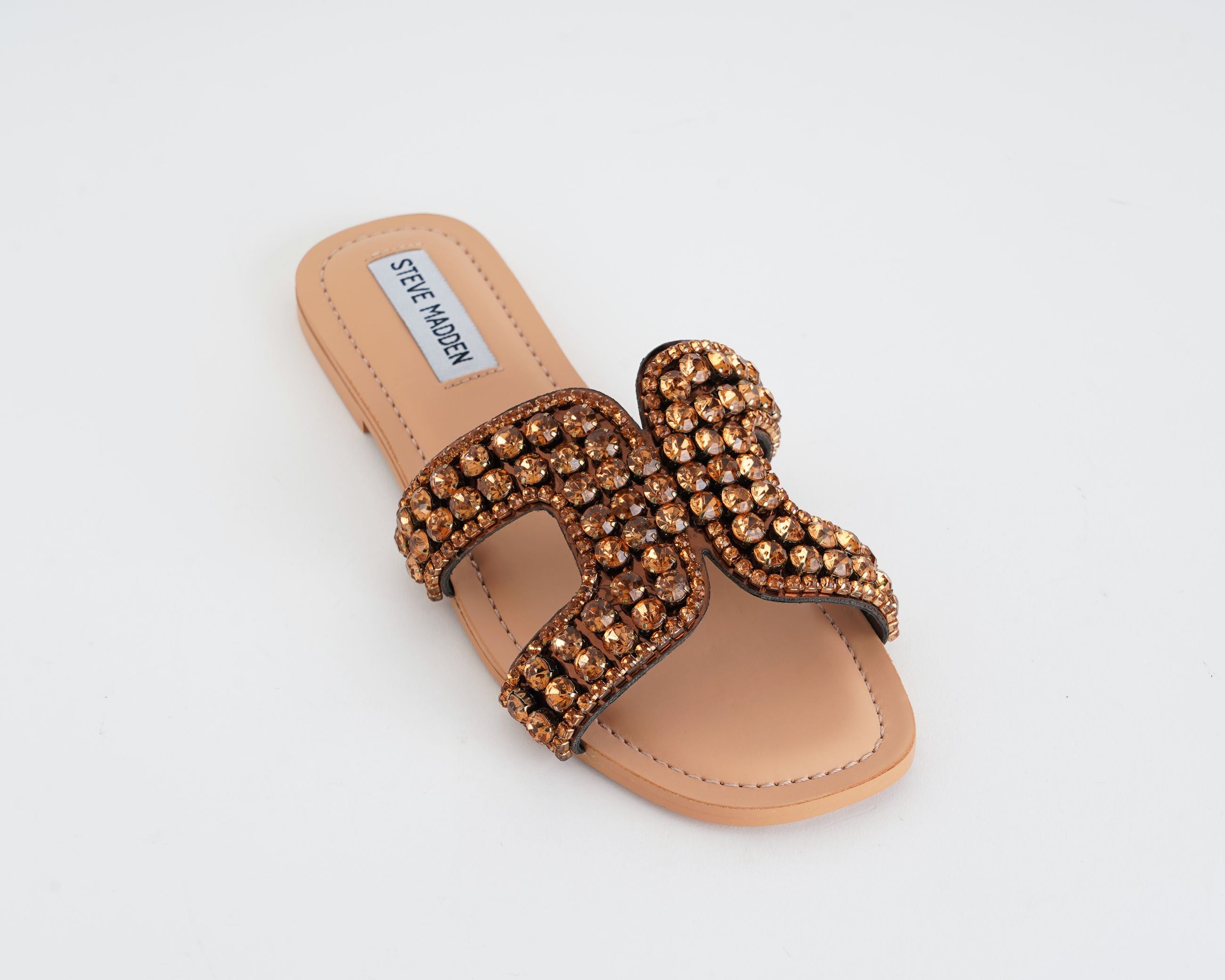 Steve Madden Zaira SMSZAIRA-567 – Sandalo basso donna Bronze con strass