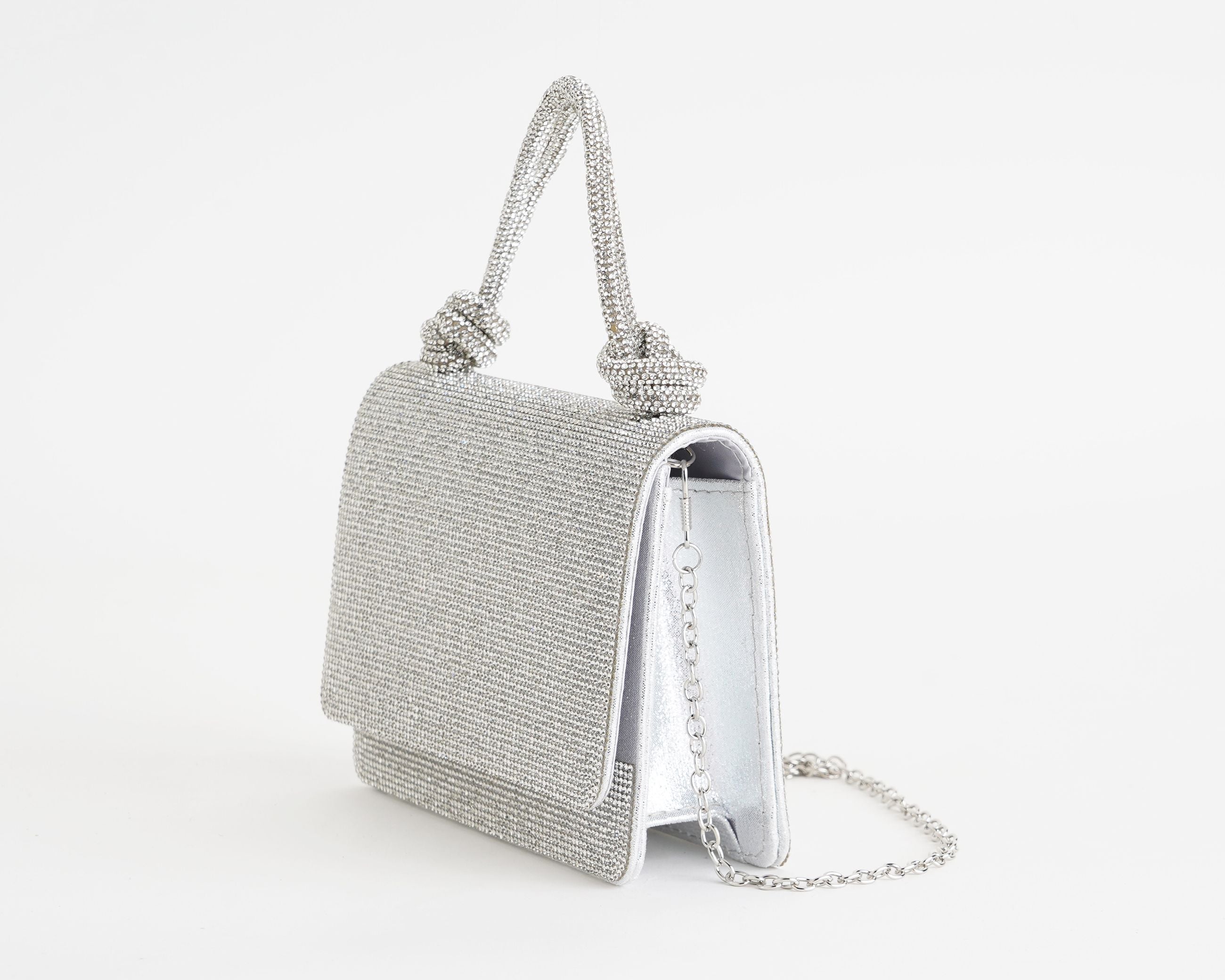 Pochette Exe 301 Silver Strass