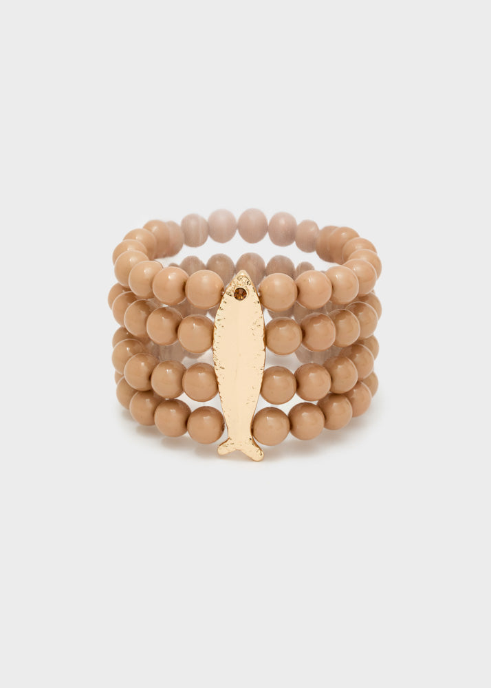 Bracciale multifilo Nalì DUBR0066 Marrone Donna