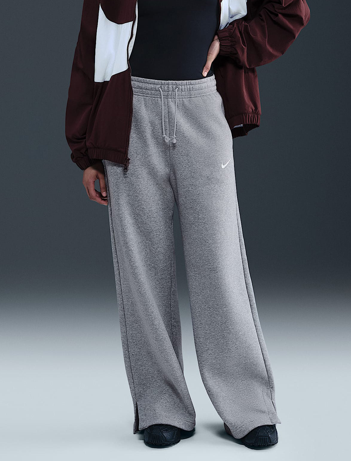 Pantaloni ampi a vita alta Nike Sportswear  Phoenix Fleece IH1011 063 Donna