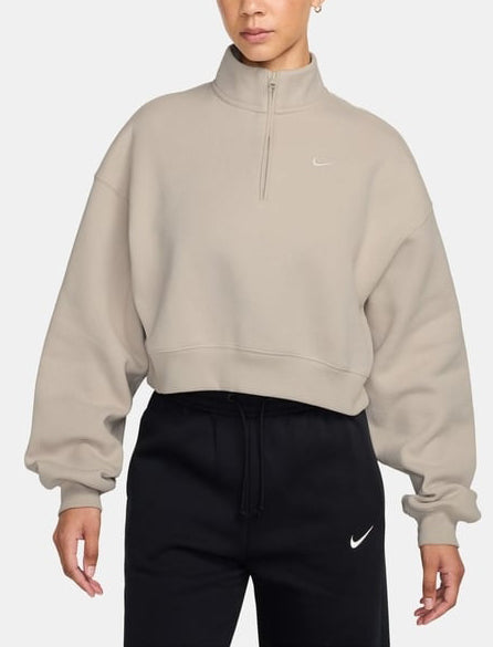Felpa crop Nike Studio IM8501-236 Cream/Sail Donna