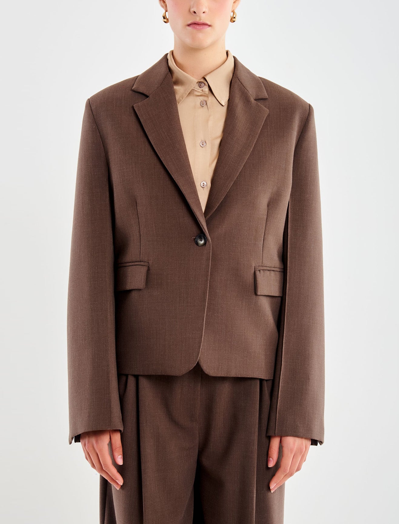 Blazer VICOLO oversized TF0203 Taupe Donna