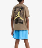 Jordan Distressed JDB T-Shirt Khaki 95F854-X1T – T-shirt bambino unisex grafica distressed