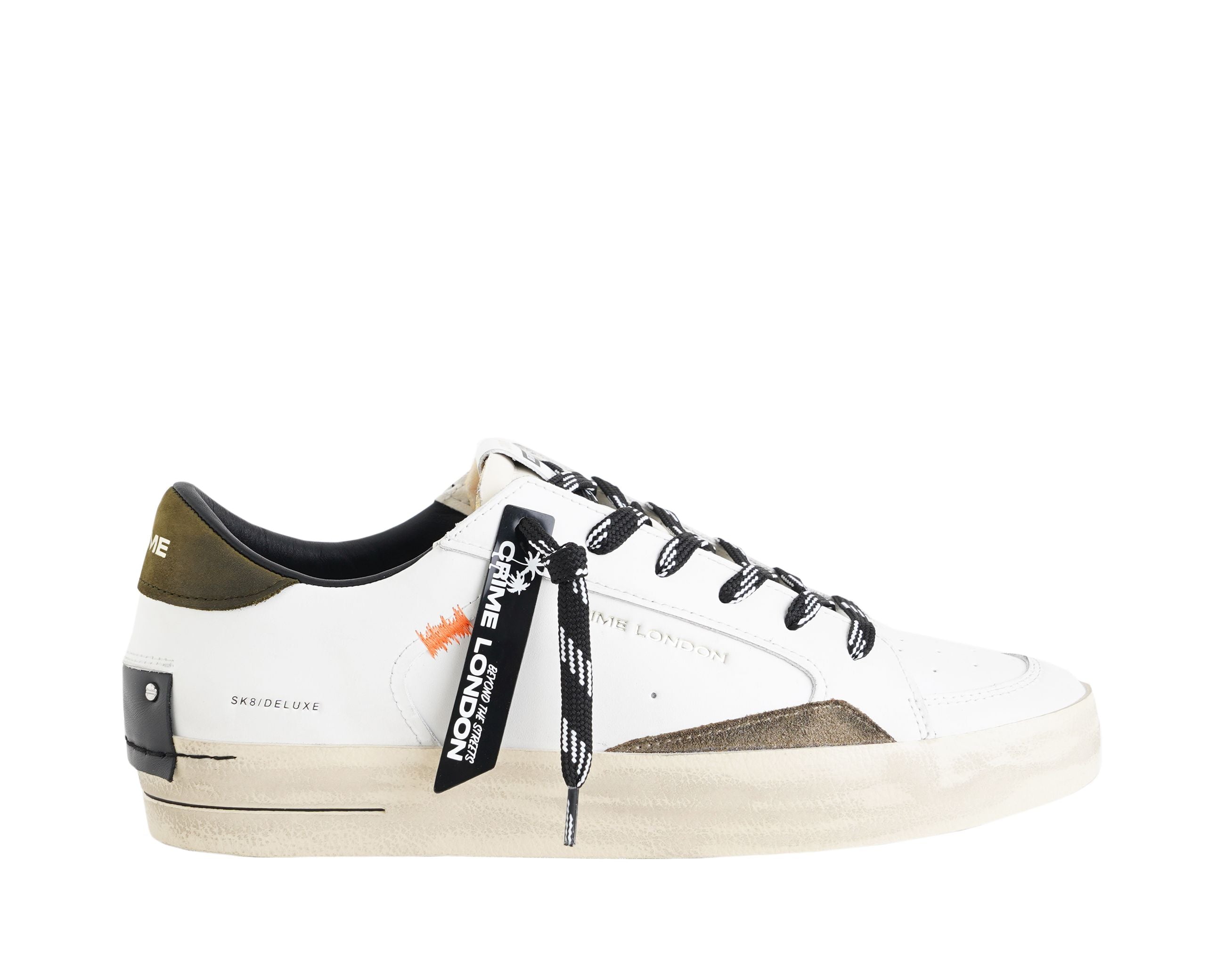 Sneakers CRIME LONDON Sk8 Deluxe 11109AA8 Bianco Uomo