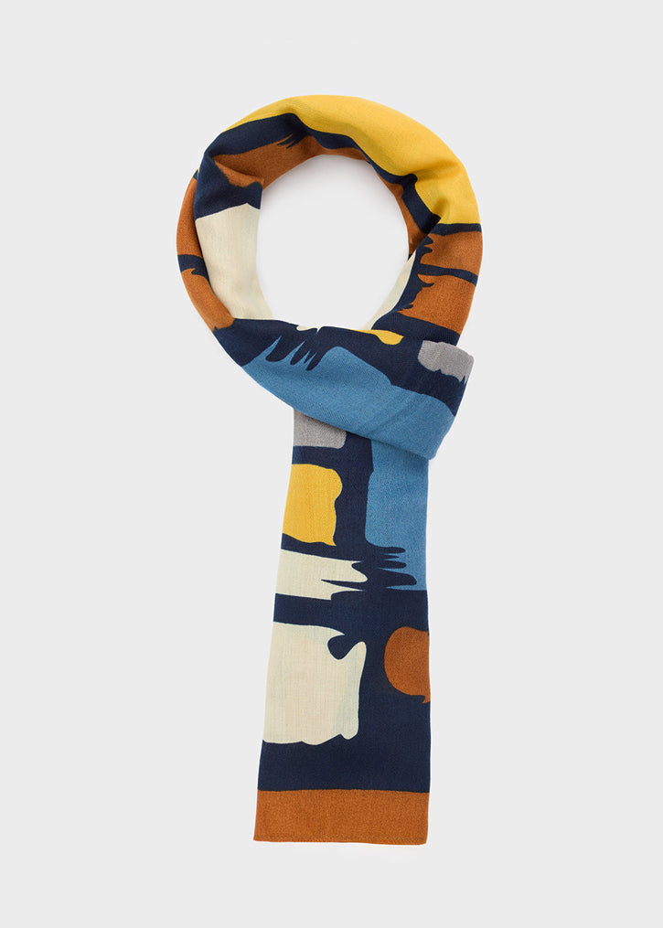 Foulard NALI' Lia BOSC0175 Marrone/Blu Donna
