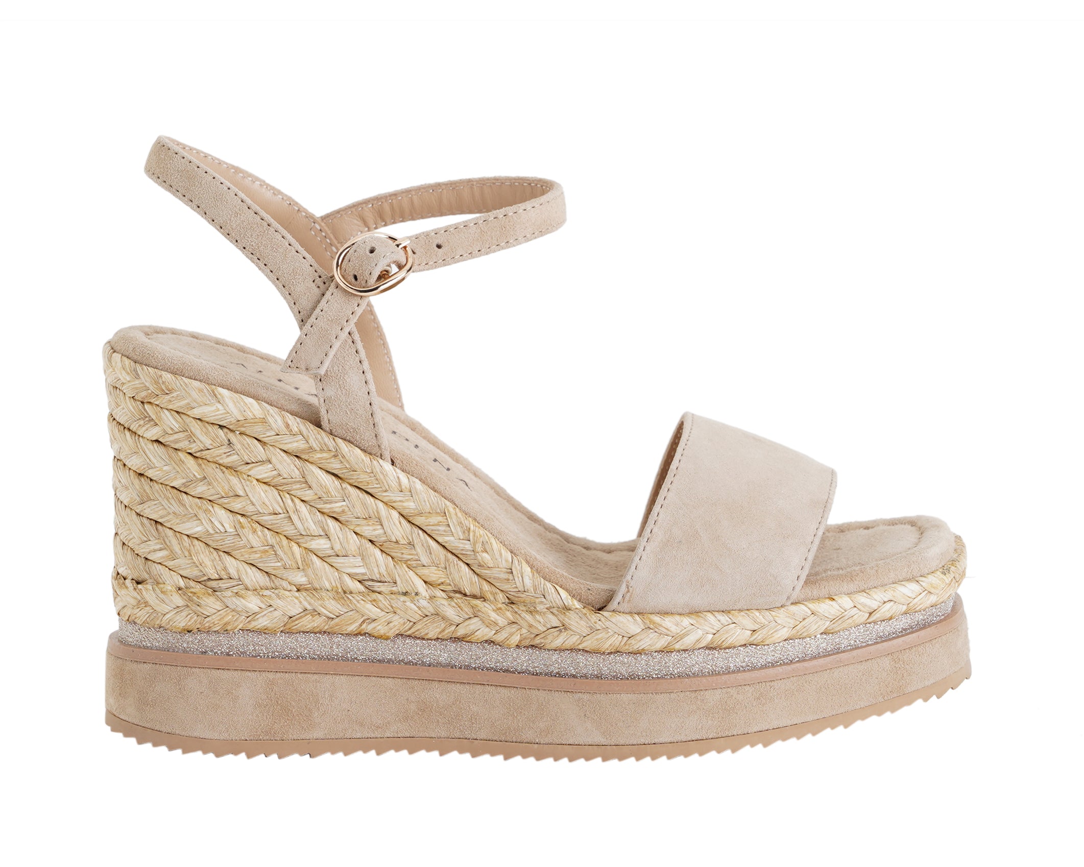 Sandalo con zeppa Donna