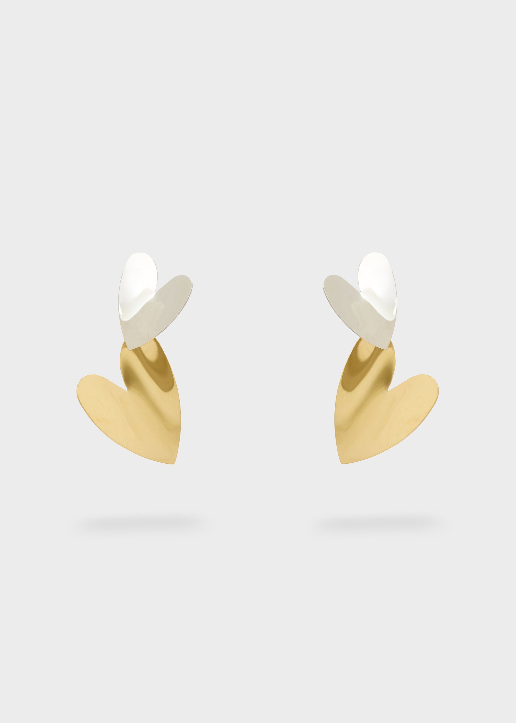 Orecchini Nalì Doppio Cuore DWOR0248 Oro/Argento Donna