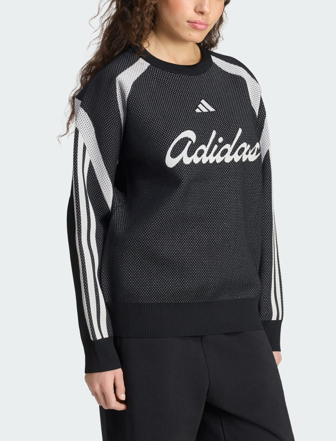 Felpa Adidas House of Tiro KF7275 Black/White Donna