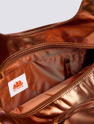 Borsa Shopper laminata con logo Sundek AW417ABPU7LA Coffee