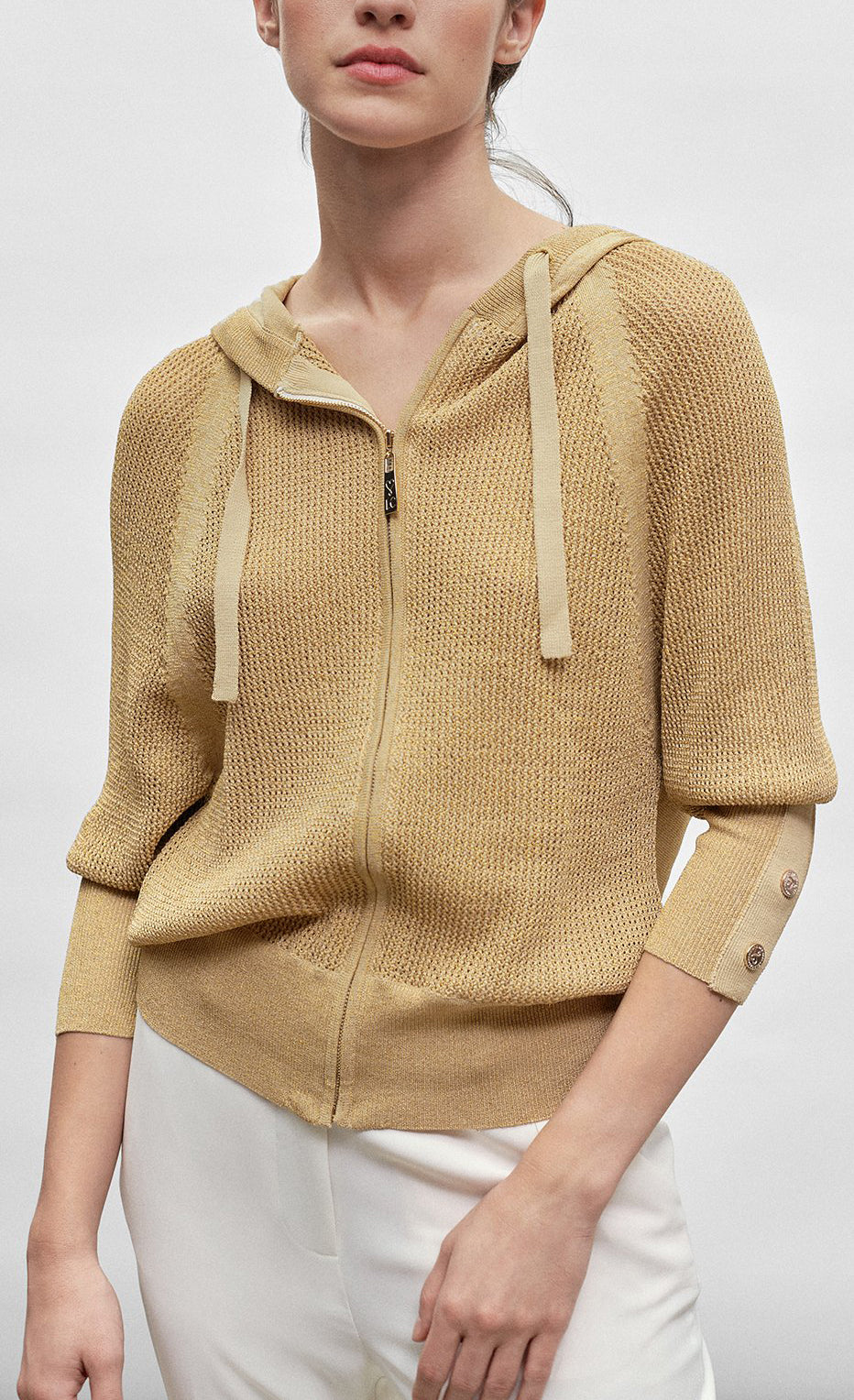Felpa con zip Donna