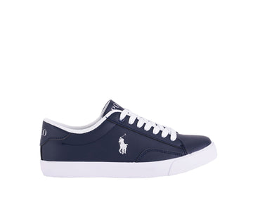 Sneakers basse Bambino pelle navy Polo Ralph Lauren
